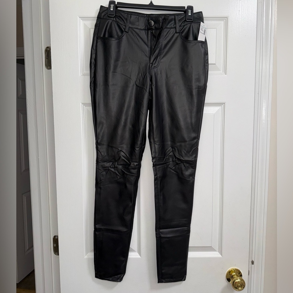 Maurices Black Faux Leather Pants